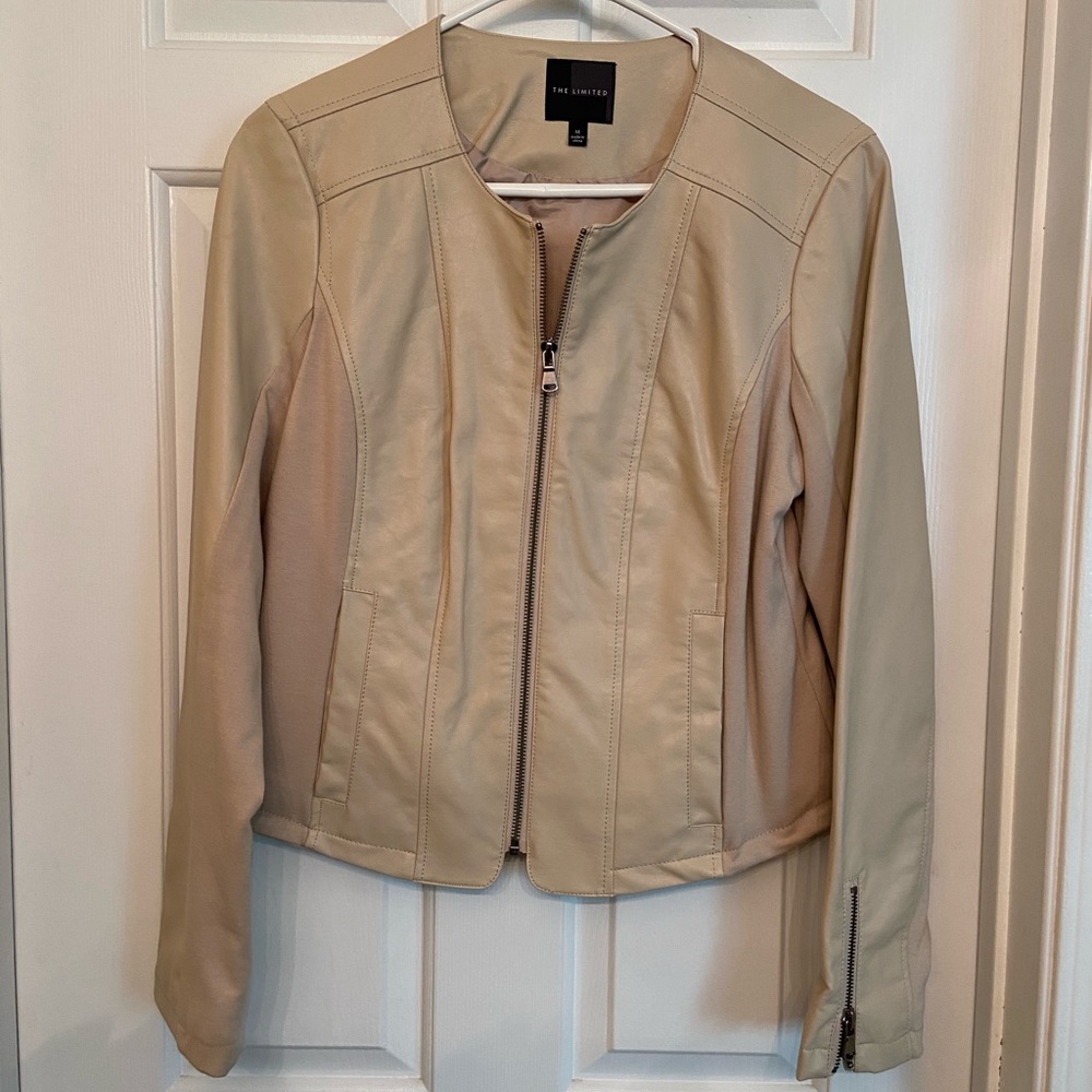 The Limited Faux Leather Jacket Medium